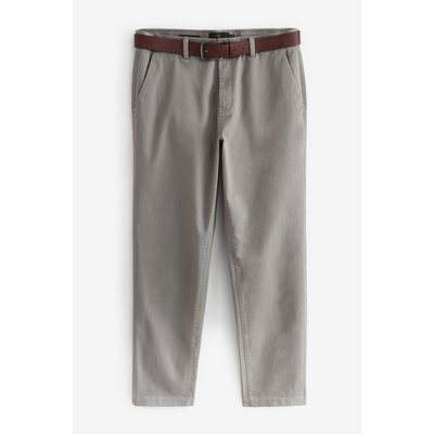 Pantalon chino coupe droite avec ceinture NEXT