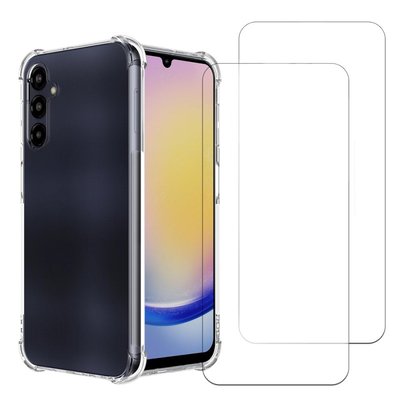 Coque Galaxy A25 antichoc + 2 vitres EVETANE