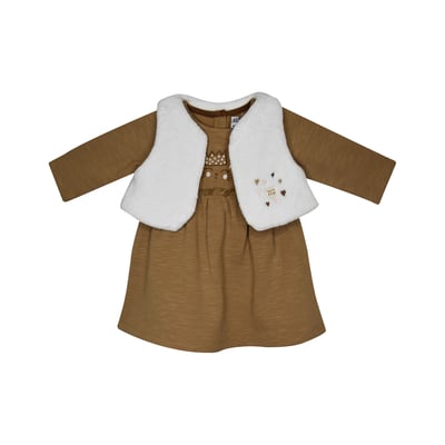 Robe gilet s/s manche irmine molleton bebe SUCRE D'ORGE