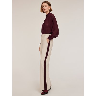 Pantalon large en tissu fluide de viscose mélangée MOTIVI