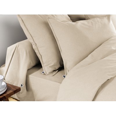 Taie d'oreiller gaze de coton unie C DESIGN HOME TEXTILE