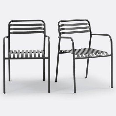 2er-Set Gartenstühle Manni, Aluminium LA REDOUTE INTERIEURS