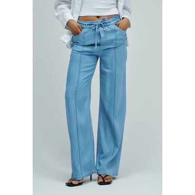 PANTALONS JOGGERS AVEC JAMBE WIDE EN LIGHTDENIM SALSA JEANS