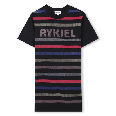 Robe en coton avec strass SONIA RYKIEL ENFANT