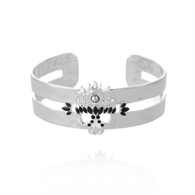 Bracelet jonc avec cabochon central et strass FROZEN HIPANEMA