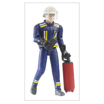 Figurine pompier avec eccessoires BRUDER