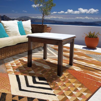 Tapis tissé d'intérieur et d'extérieur pour la terrasse et le balcon - Aurora GINO FALCONE