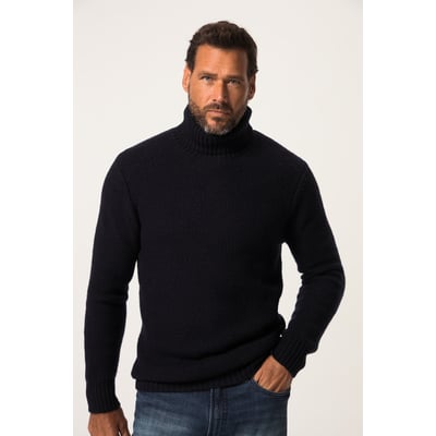 Pull à col roulé en maille texturée JP1880