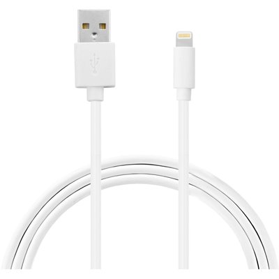 Câble Lightning vers USB 2m blanc certifié Apple ESSENTIEL B
