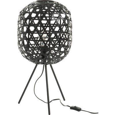 Lampe de bureau design trépied bambou et métal  élégant RECOLLECTION