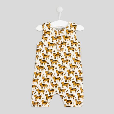 Combinaison sans manches imprimée en coton BIO BOUT'CHOU