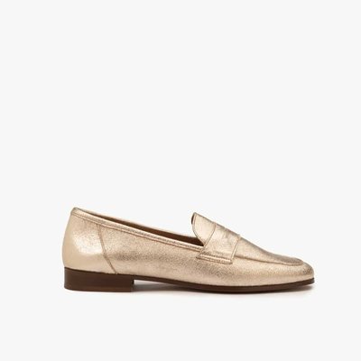 Mocassin cuir métallisé craquelé HANNA MAISON TOUFET