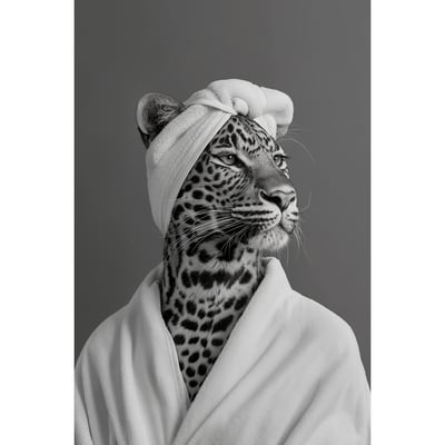 Tableau Sur Toile Leoparde En Beauté ANIMAUX HUMANISÉS CEANOTHE