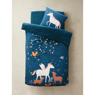 Parure housse de couette + taie d'oreiller enfant FORET ENCHANTEE VERTBAUDET