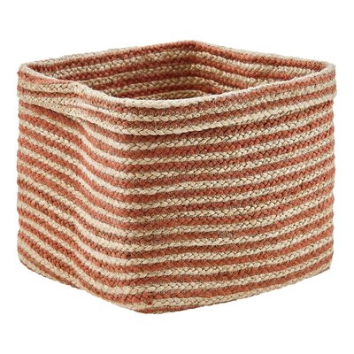 Panier pliant en jute tressée rayé TITO ATMOSPHERA