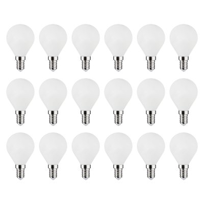 Lot de 18 Ampoules LED opaques E14 - 806.0 LM - Blanc LEXMAN