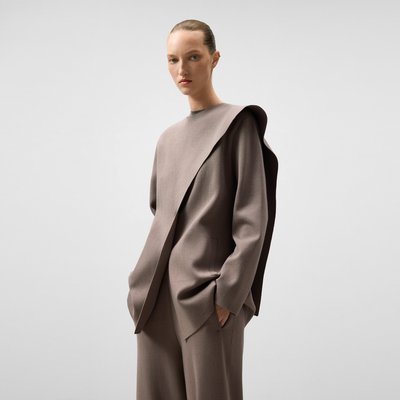 Veste en maille col cache-col ADOLFO DOMINGUEZ