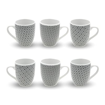 Lot de 6 mugs, VILLA LES PINS ARTIME