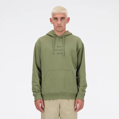 Iconic Collegiate Graphic Hoodie capuche manches longues. NEW BALANCE