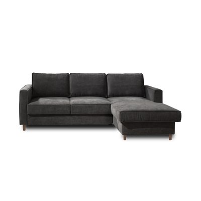 Canapé d'Angle Convertible en Velours côtelé 4 places - JAKE LISA DESIGN