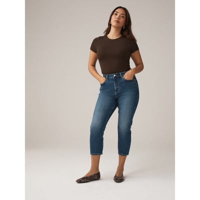 Jean raccourci coupe slim et sablier NEXT