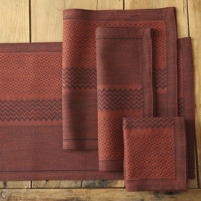 Serviette de table en Coton/Lin, SLOW LIFE LE JACQUARD FRANCAIS