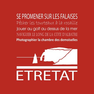 Tableau Sur Toile Etretat ILLUSTRATION CEANOTHE