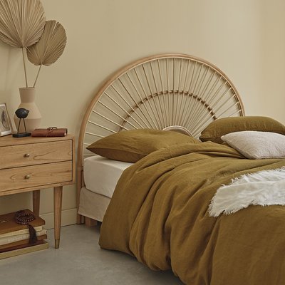 Tête de lit arrondie en rotin 160 cm BOHO BERAH GETAH