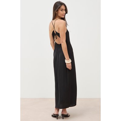 Robe satinée bretelles col v BONOBO