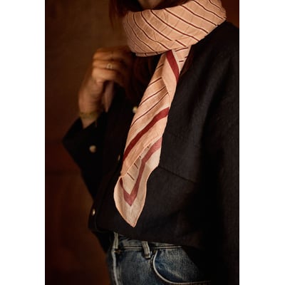 Foulard en voile de coton, RAYURES GABRIELLE PARIS