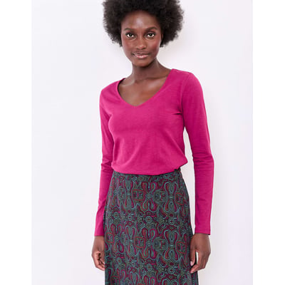 T-shirt col V coton bio VANPUR LA FIANCÉE