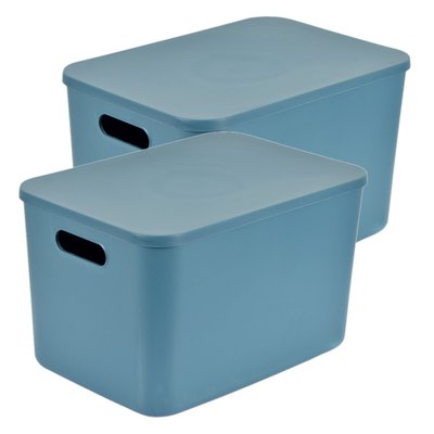 Lot de 2 boîtes avec couvercle CHROMACASE TOILINUX