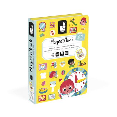 Magnéti'book J'apprends L'heure, 75 Magnets JANOD