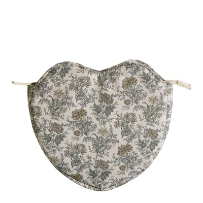 Pochette Cœur en tissu Voile de Lin MATHILDE M