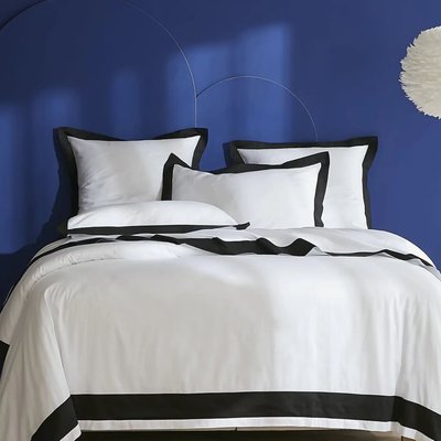Taies d'oreiller satin de coton CELESTE lot de 2 MPC MAISON