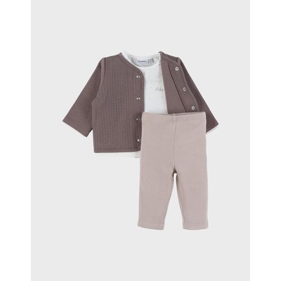 Ensemble 3 pièces en jersey avec gilet, t-shirt et leggings NOUKIE'S