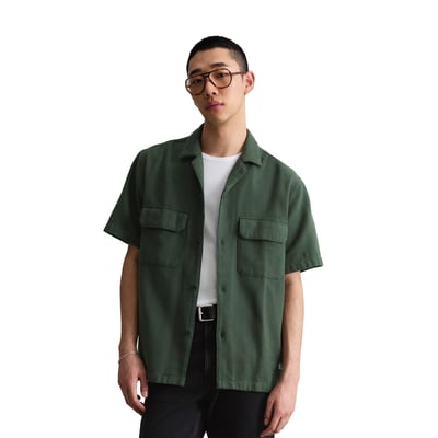 Chemise à manches courtes regular avec une structure fine MARC O’POLO DENIM