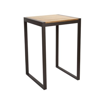 Mange debout carré en acier et bois massif - NEVADA MATHI DESIGN