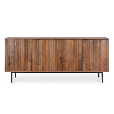 Buffet en bois de manguier avec 4 portes - SCULPT MATHI DESIGN
