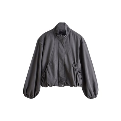 Blouson aviateur en denim léger col cheminée NEXT