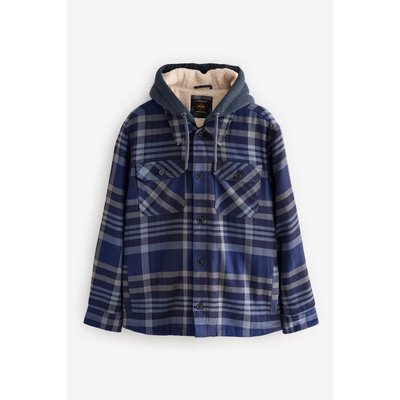 Veste-chemise aux carreaux et capuche NEXT