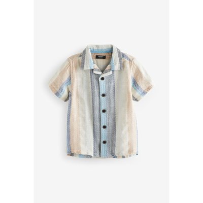 Chemise à manches courtes et rayures verticales NEXT