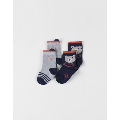 Lot de 2 paires de chaussettes en tricot NOUKIE'S