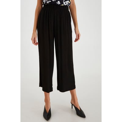 Pantalon coupe large, taille élastiquée ICHI