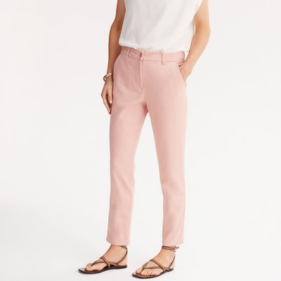 Pantalon droit chino, sergé stretch ANNE WEYBURN