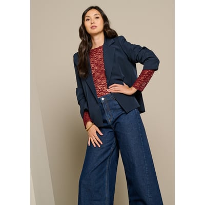 Top dentelle col bateau LOLALIZA