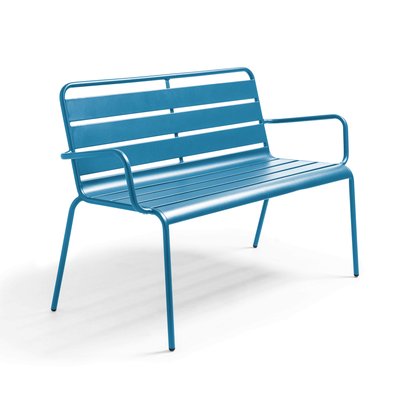 Banc de jardin en acier thermolaqué, PALAVAS OVIALA