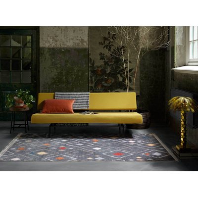 Tapis tissé ethnique chic à franges , MONT ROYAL WECON HOME