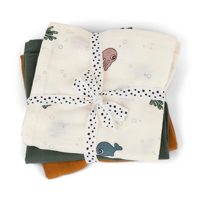 Lot de 3 langes sea friends DONE BY DEER