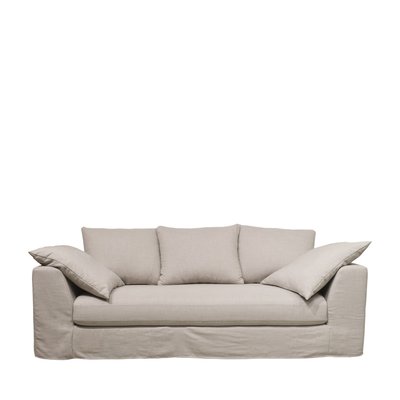 Canapé convertible 3 places entièrement déhoussable en tissu - AMANY DRAWER
